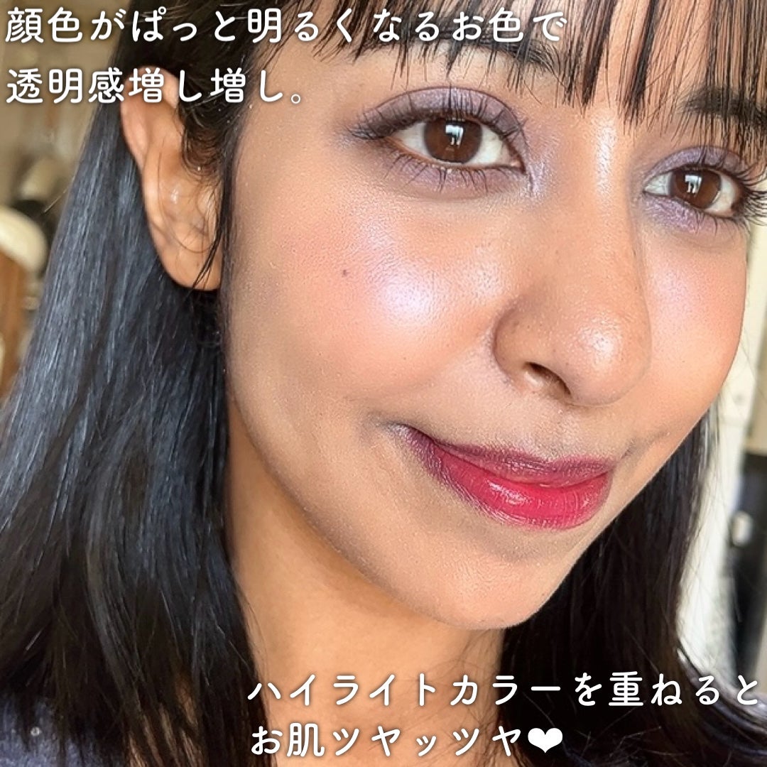フェイスグロウカラー/CEZANNE/クリームハイライトを使ったクチコミ(4枚目)