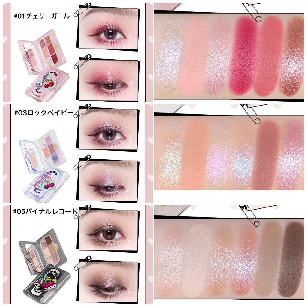 レトロマグネティック アイシャドウパレット/FlowerKnows/アイシャドウパレットを使ったクチコミ(4枚目)