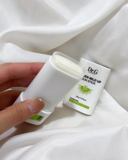 グリーンマイルドサンスティック SPF50+ PA++++/Dr.G/日焼け止めスティックを使ったクチコミ(4枚目)