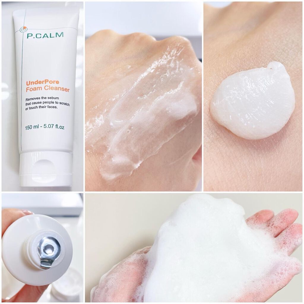 アンダーポアフォームクレンザー/P.CALM/洗顔フォームを使ったクチコミ(2枚目)