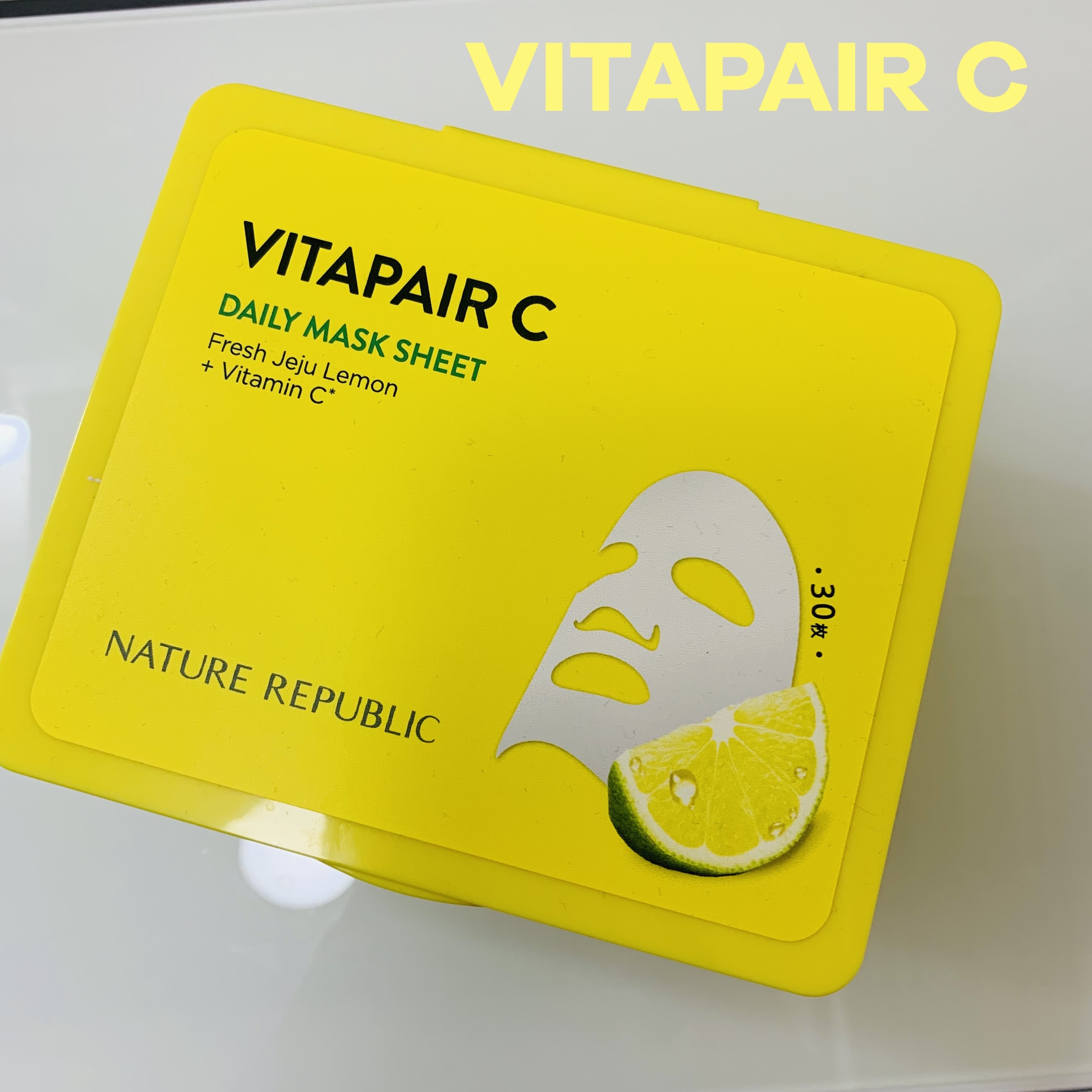 


ネイチャーリパブリック
ビタペアCデイリーシートマスク


✼••┈┈••✼••┈┈••✼••┈┈••✼••┈┈••✼



贅沢な美容成分＆肌への負担を抑え
内側からツヤめくような透明感のある肌へ。


グリーンレモンエキス、CIC