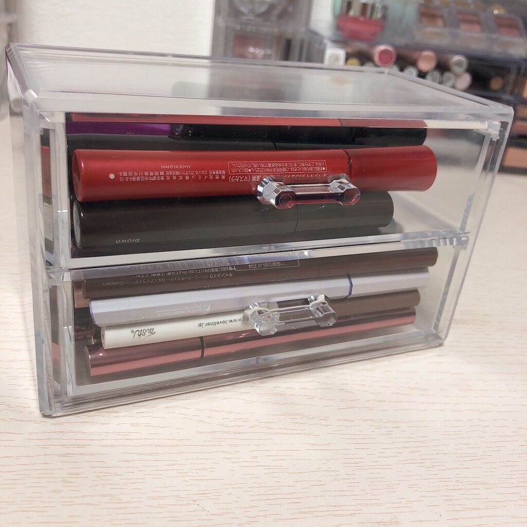 3段式クリアーケース/DAISO/その他化粧小物を使ったクチコミ(9枚目)