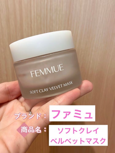 ソフトクレイ ベルベットマスク/FEMMUE/洗い流すパック・マスクを使ったクチコミ（1枚目）