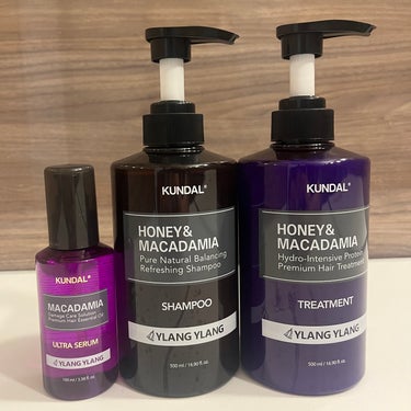 マカダミア ウルトラヘアセラム  イランイラン(Ylang Ylang)/KUNDAL/ヘアオイルを使ったクチコミ（3枚目）