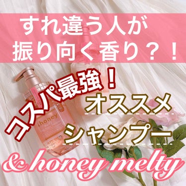 &honey Melty モイストリペア シャンプー1.0／モイストリペア ヘアトリートメント2.0/&honey/シャンプー・コンディショナーを使ったクチコミ（1枚目）