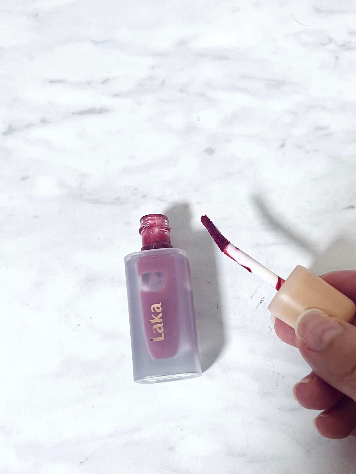 フルーティーグラムティント/Laka/リップティントを使ったクチコミ(2枚目)