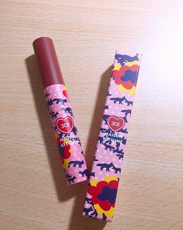 MAISON KITSUNE VELVET LIP TINT/3CE/口紅を使ったクチコミ（1枚目）