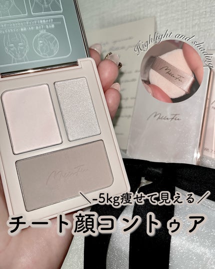 チート顔コントゥアパレット/MilleFée/パウダーハイライトを使ったクチコミ(1枚目)
