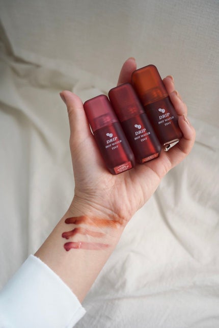 ドリップホットウォーターティント/BLACK ROUGE/リップティントを使ったクチコミ(4枚目)