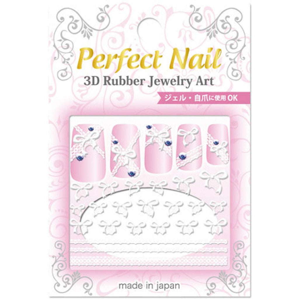 3Dラバー パーフェクトシール HY-6 レースリボン ホワイト