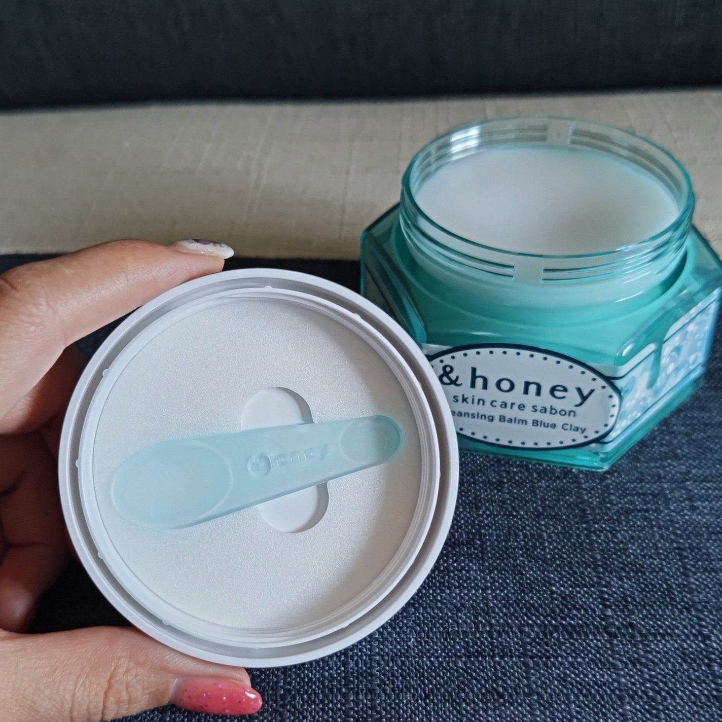 アンドハニー サボン クレンジングバーム ブルークレイ/&honey/クレンジングバームを使ったクチコミ(6枚目)