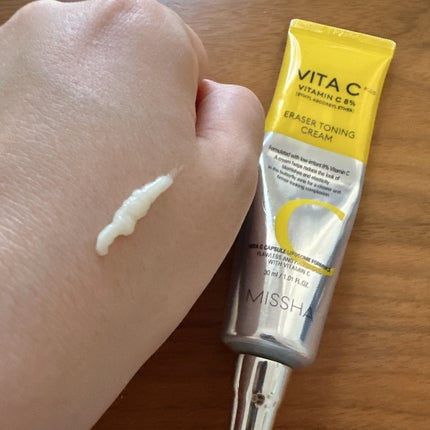 ビタCプラスイレイザートーニングクリーム/MISSHA/フェイスクリームを使ったクチコミ(3枚目)
