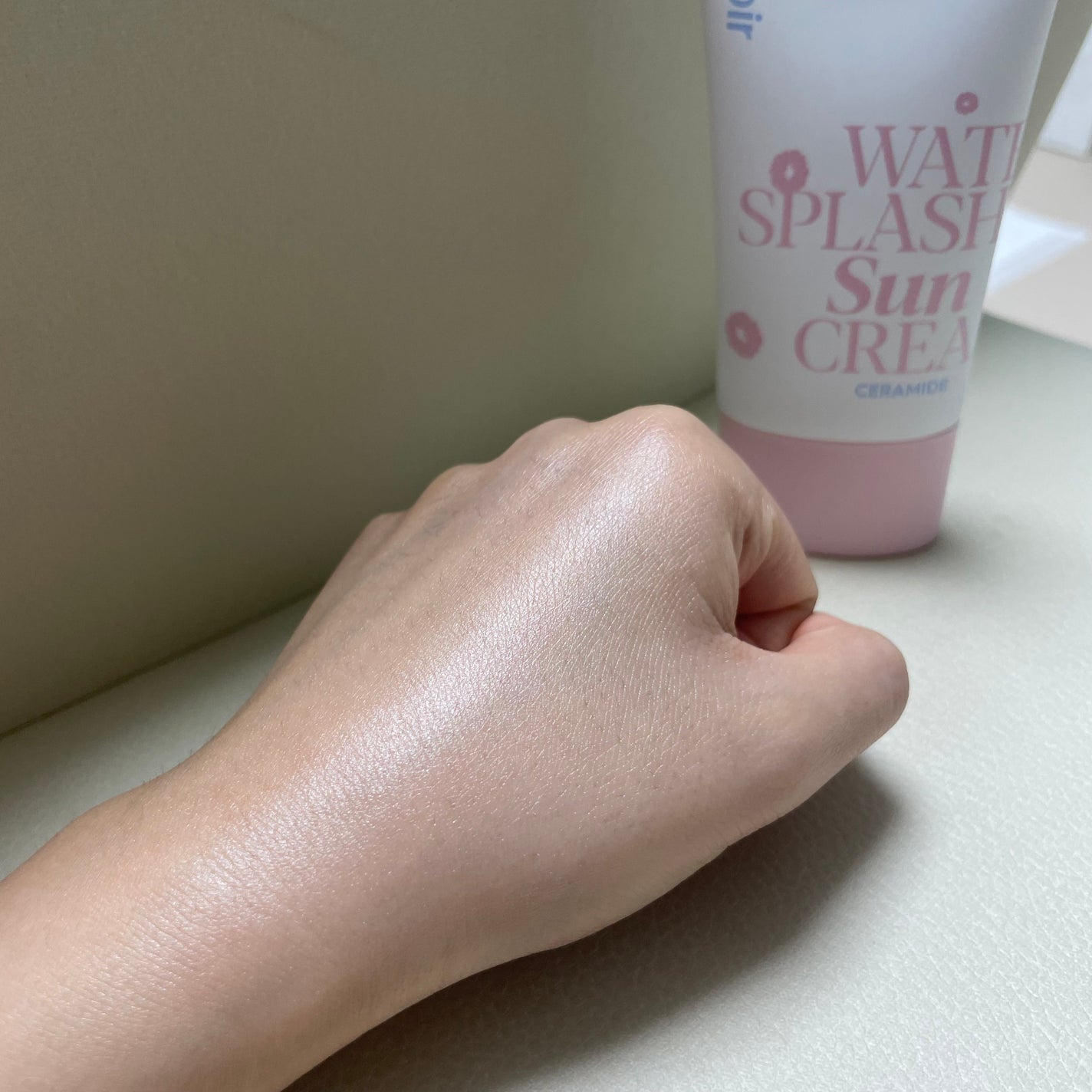 ウォータースプラッシュサンクリーム セラミド/espoir/日焼け止めクリームを使ったクチコミ(3枚目)