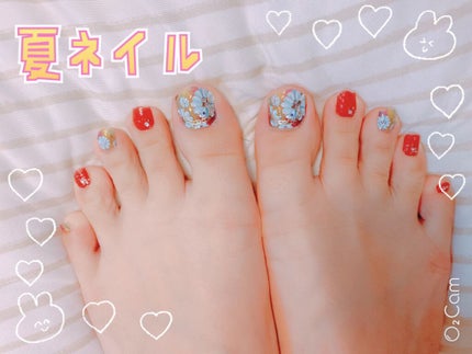 ネイルシール/Qoo10/ネイルシールを使ったクチコミ(1枚目)