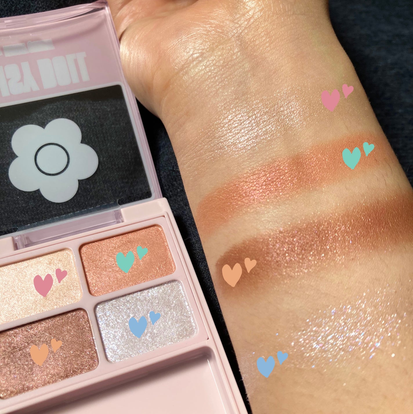 デイジードール アイカラー パレット/DAISY DOLL by MARY QUANT/アイシャドウパレットを使ったクチコミ(4枚目)