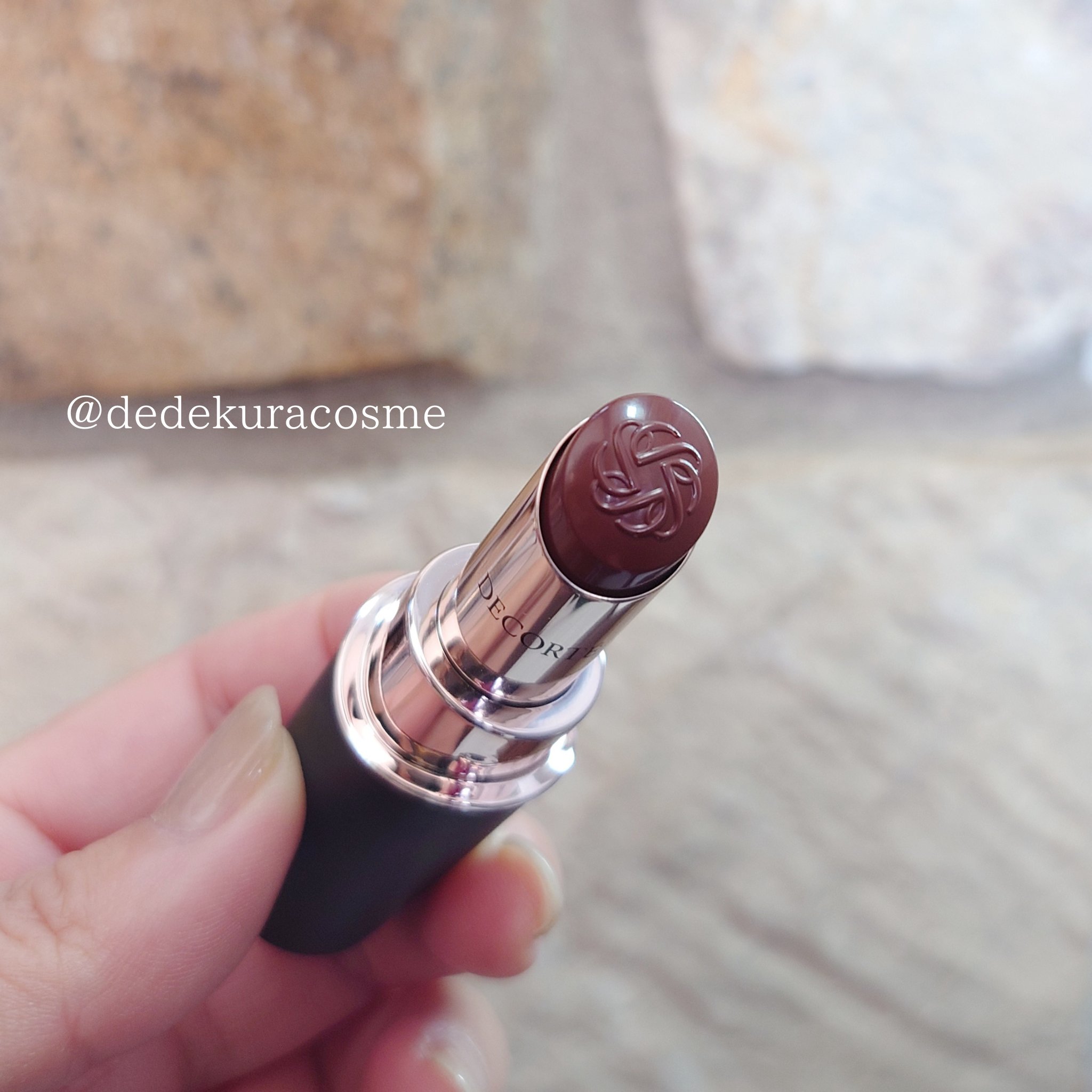 ルージュデコルテ　クリームグロウ 22G raspberry praline/DECORTÉ/口紅を使ったクチコミ（1枚目）