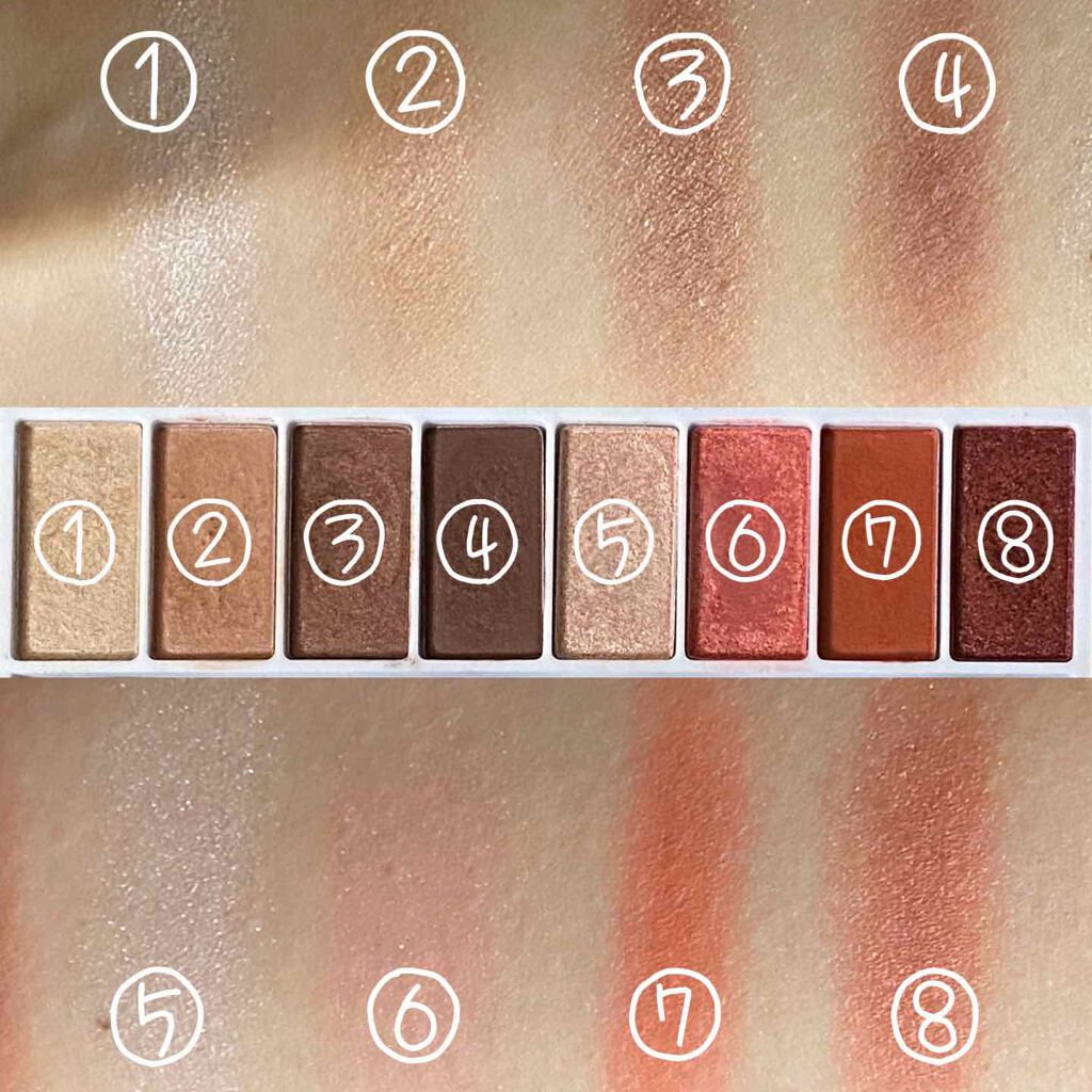 スイーツコレクション/マリブビューティー/アイシャドウパレットを使ったクチコミ(2枚目)