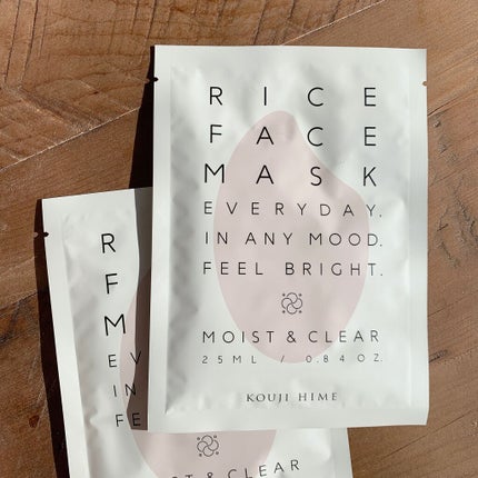 RICE FACE MASKライスバリアフェイスマスク MOISTCLEAR/KOUJIHIME/シートマスク・パックを使ったクチコミ(3枚目)