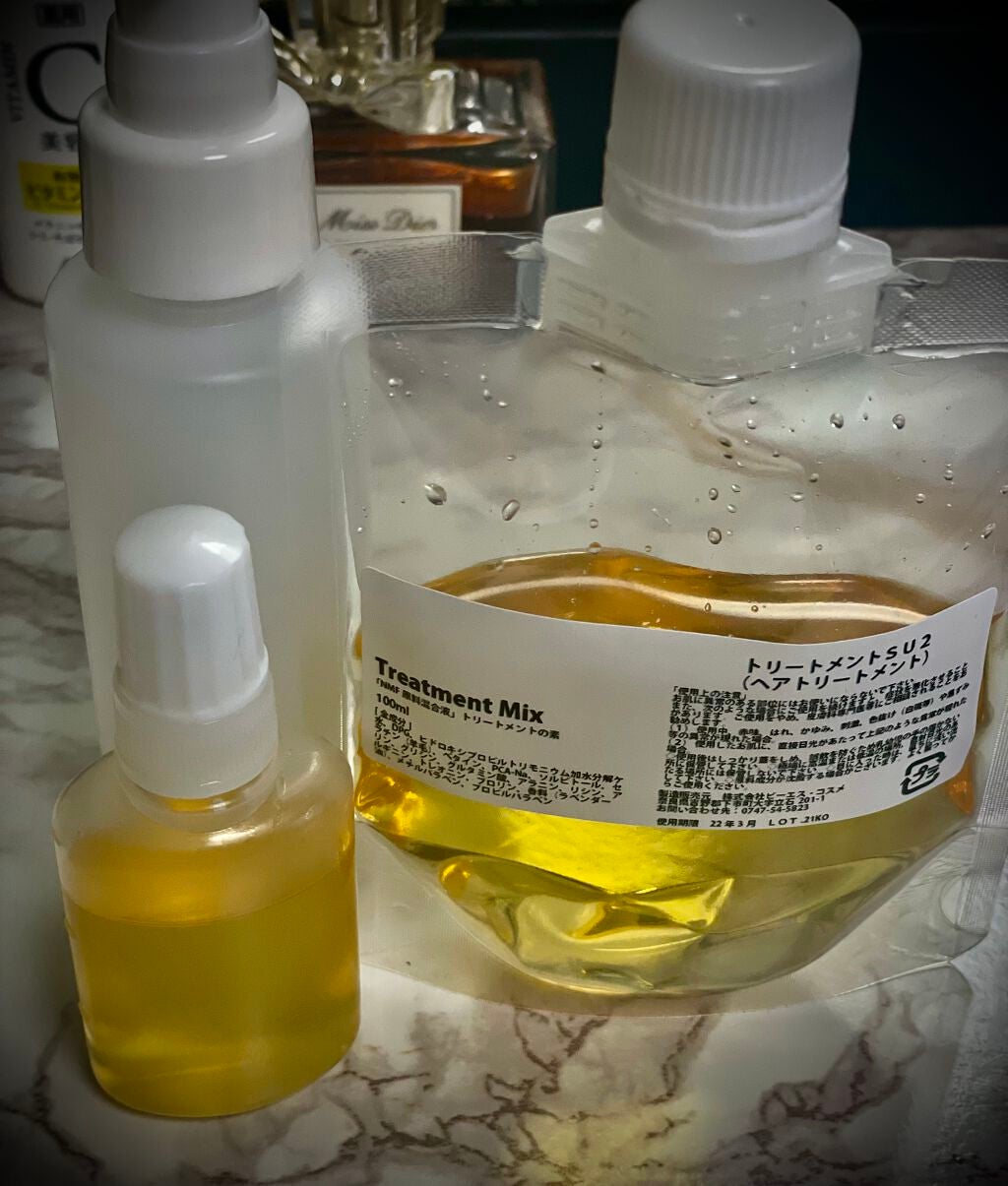 NMF原料混合液 トリートメントのもと/ビーエスコスメ/洗い流すヘアトリートメントを使ったクチコミ(1枚目)