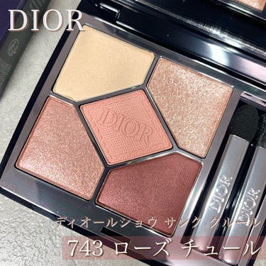 ディオールショウ サンク クルール 743 ローズ チュール/Dior/アイシャドウを使ったクチコミ（1枚目）