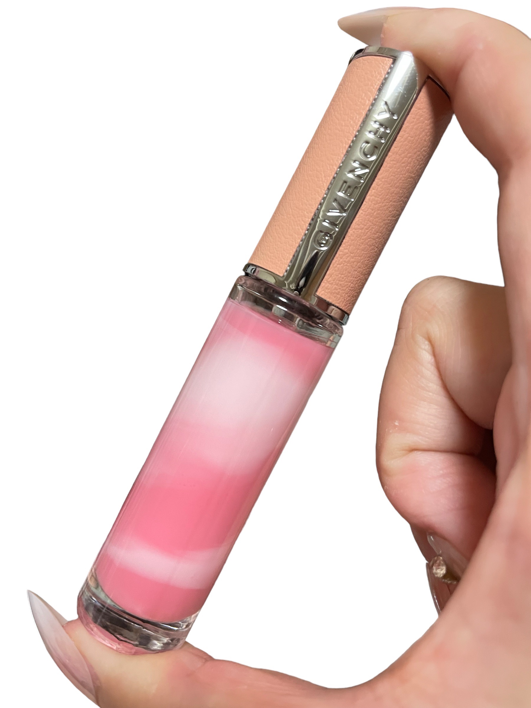 ローズ・パーフェクト・リキッド No.001 ピンク･イレジスティブル（新）/GIVENCHY/口紅を使ったクチコミ（2枚目）