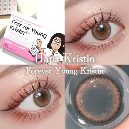フォーエバーヤングクリスティン/Hapa kristin/1ヶ月(1MONTH)カラコンを使ったクチコミ(1枚目)
