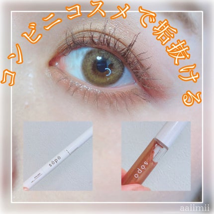パウダー&ライナー/sopo/スティックアイシャドウを使ったクチコミ(1枚目)
