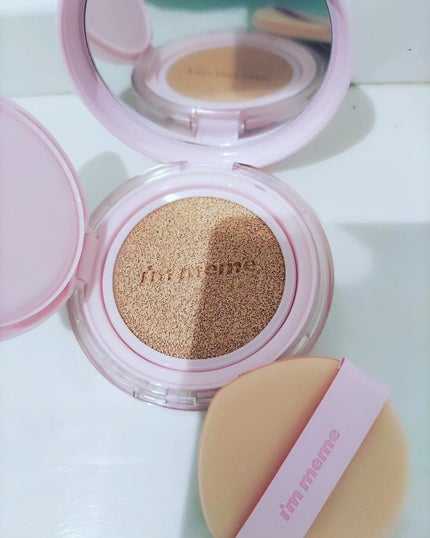 ワンダーベルベットラスティングクッション/i’m meme/クッションファンデーションを使ったクチコミ(4枚目)