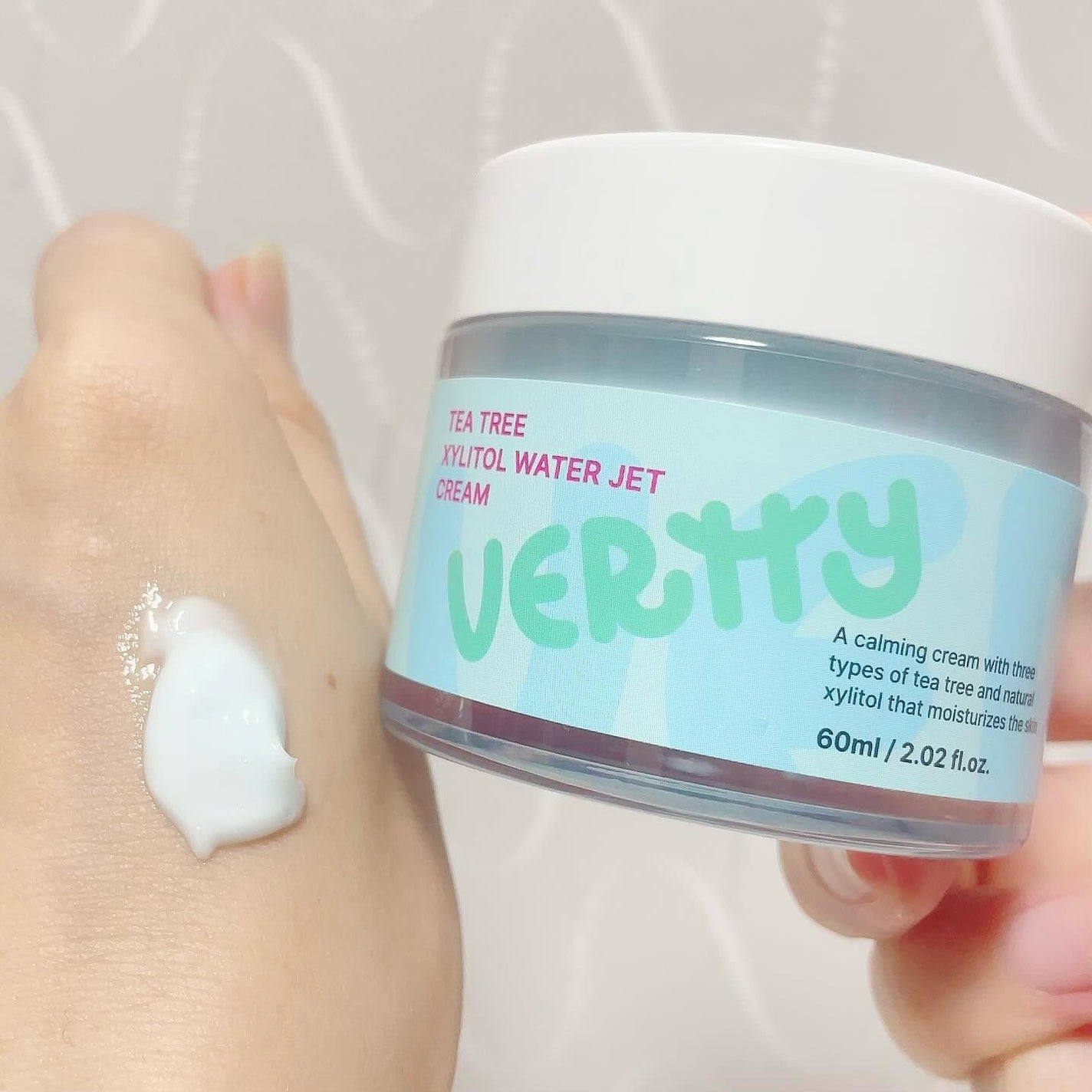 ティーツリーキシリトールウォータージェットクリーム/Vertty/フェイスクリームを使ったクチコミ(3枚目)