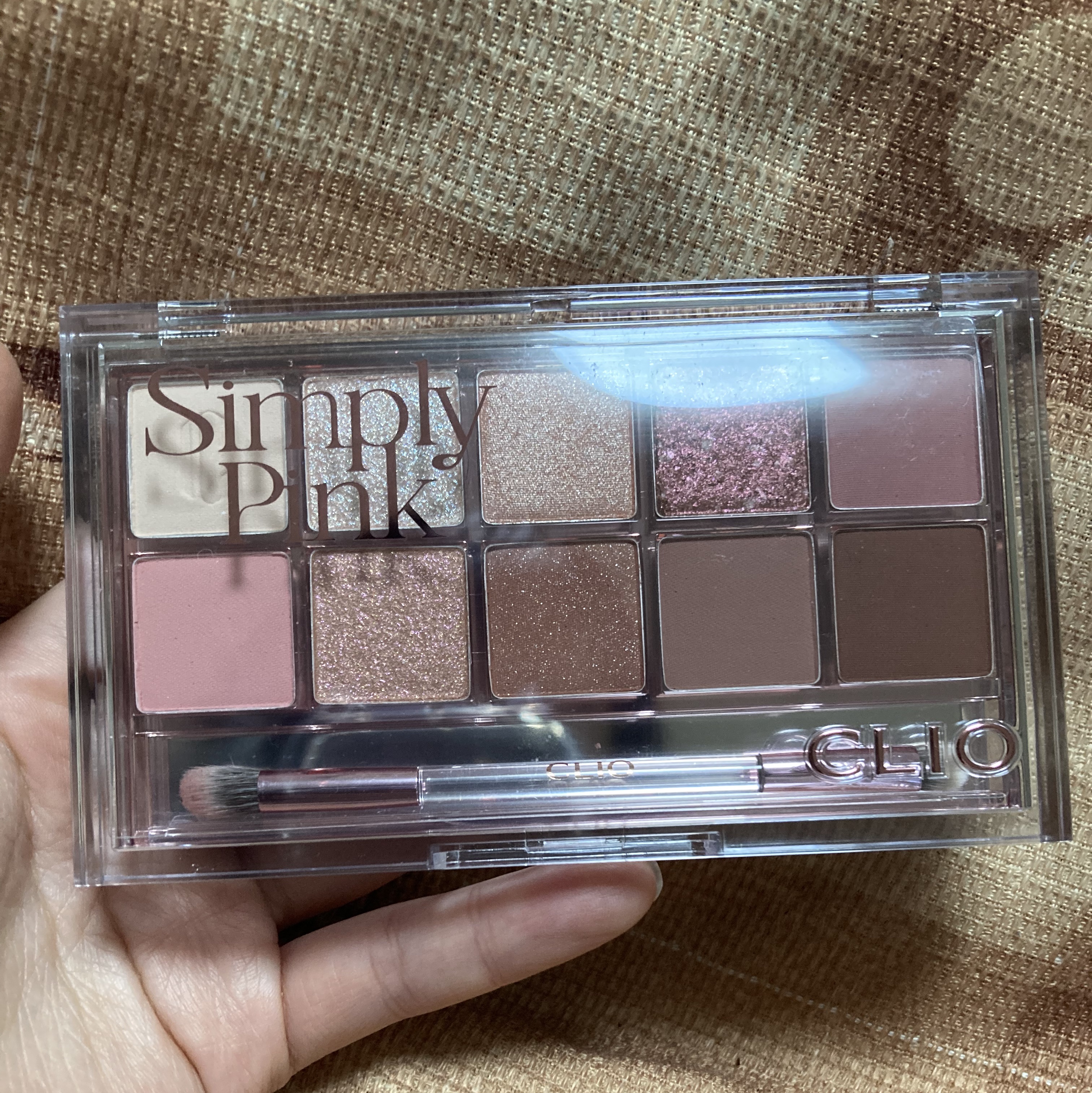 プロ アイ パレット 01 SIMPLY PINK(AD)(日本限定デザイン)/CLIO/アイシャドウパレットを使ったクチコミ（1枚目）