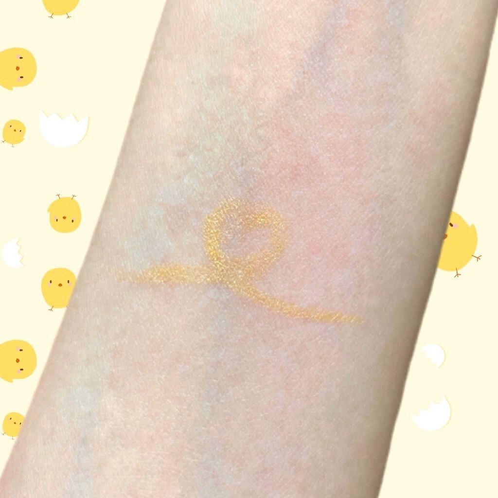 ジェルアイライナーa (TOKYO GIRLS COLLECTION) イエロー/U R GLAM/ジェルアイライナーを使ったクチコミ（3枚目）