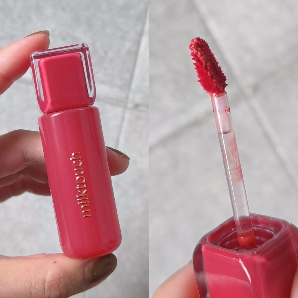 ジェリーフィットティンティッドグロウティント 05 アップルポム(Apple Pom)/Milk Touch/リップティントを使ったクチコミ（2枚目）