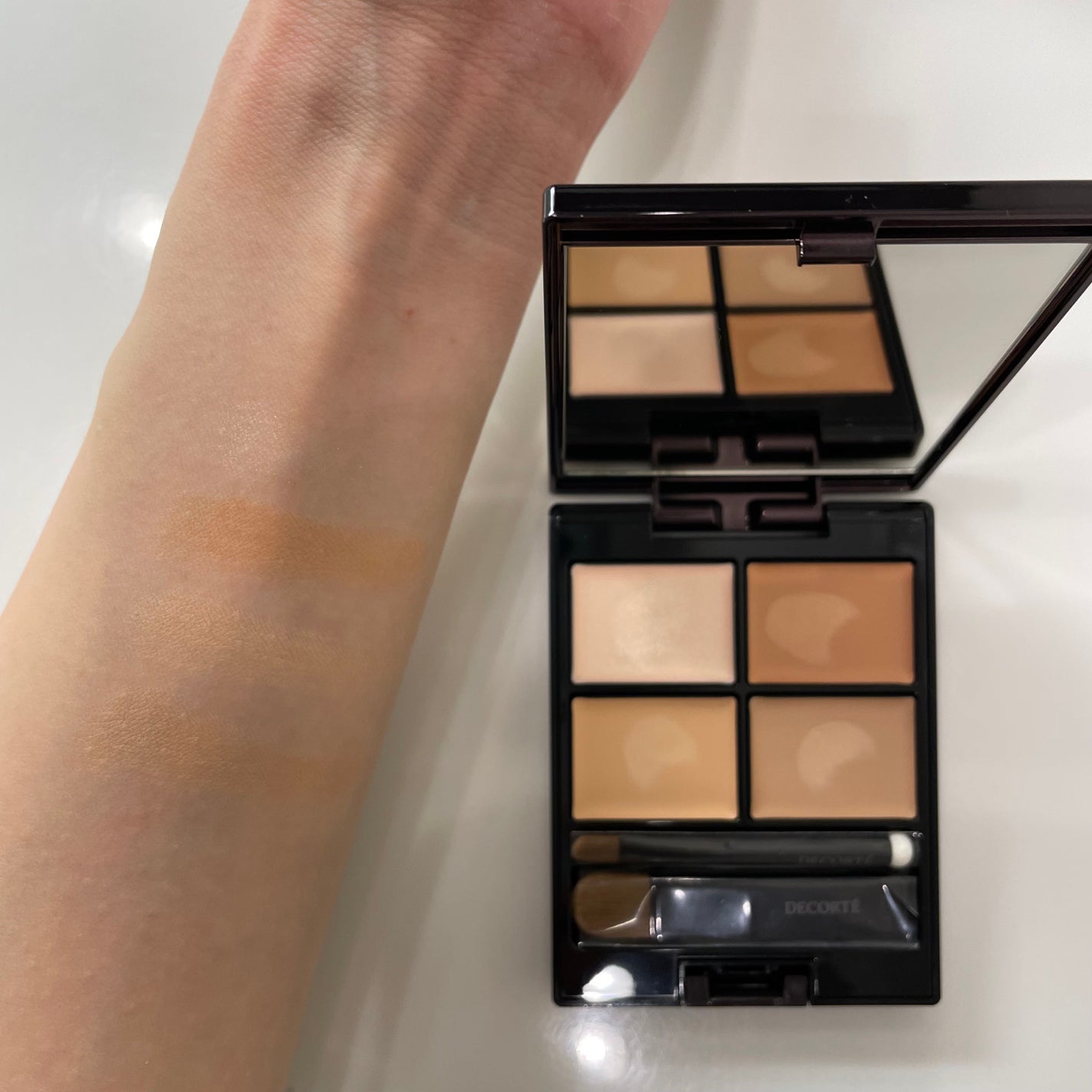 トーンパーフェクティング パレット/DECORTÉ/パレットコンシーラーを使ったクチコミ(7枚目)