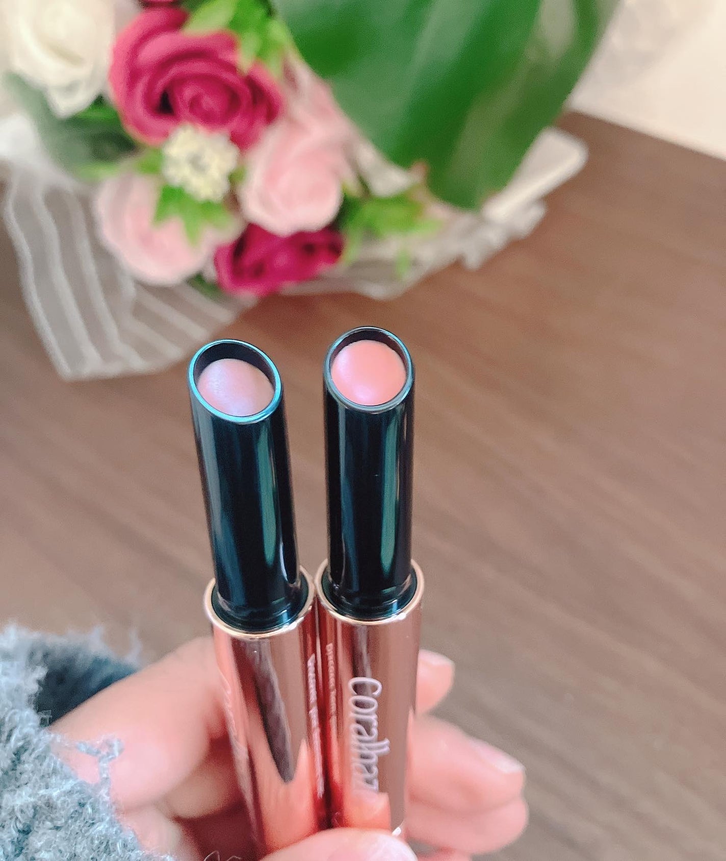 ボリューマイジングフォンデュリップ/Coralhaze/口紅を使ったクチコミ(3枚目)