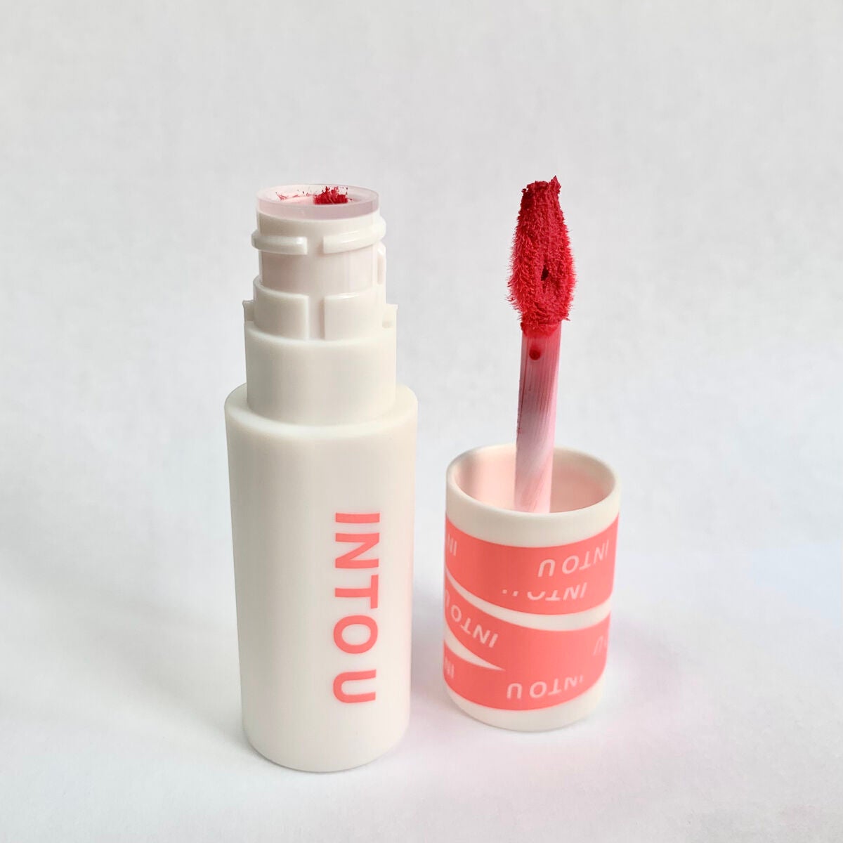 スーパーマットリップ&チークマッド/INTO U/口紅を使ったクチコミ(6枚目)