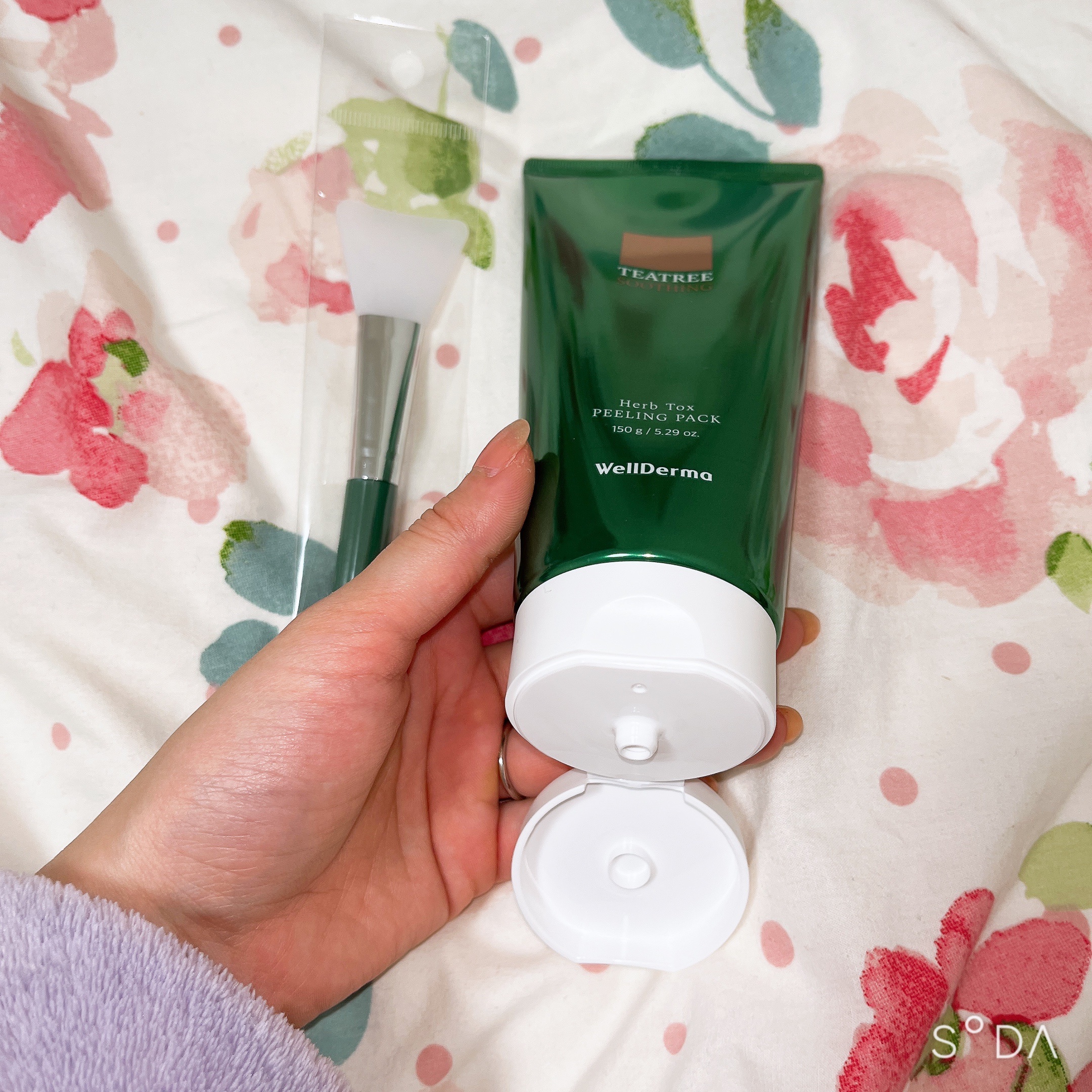 ティーツリーハーブピーリングパック/WellDerma/洗い流すパック・マスクを使ったクチコミ（3枚目）