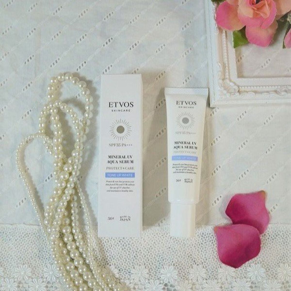 ミネラルUVアクアセラム/エトヴォス/美容液を使ったクチコミ(1枚目)