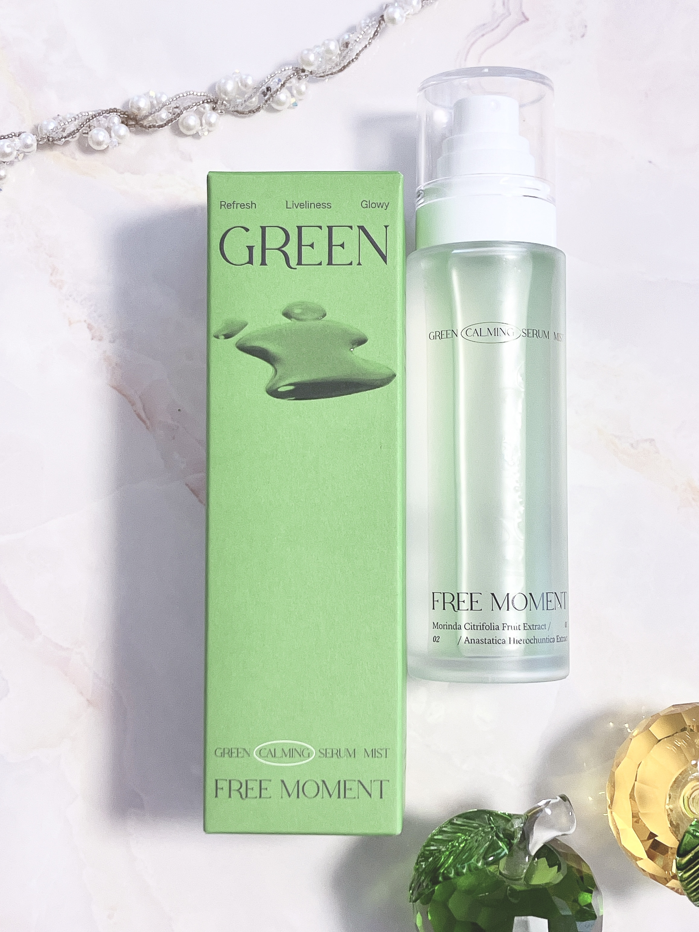 グリーンカーミングセラムミスト/Free Moment /ミスト状化粧水を使ったクチコミ（1枚目）