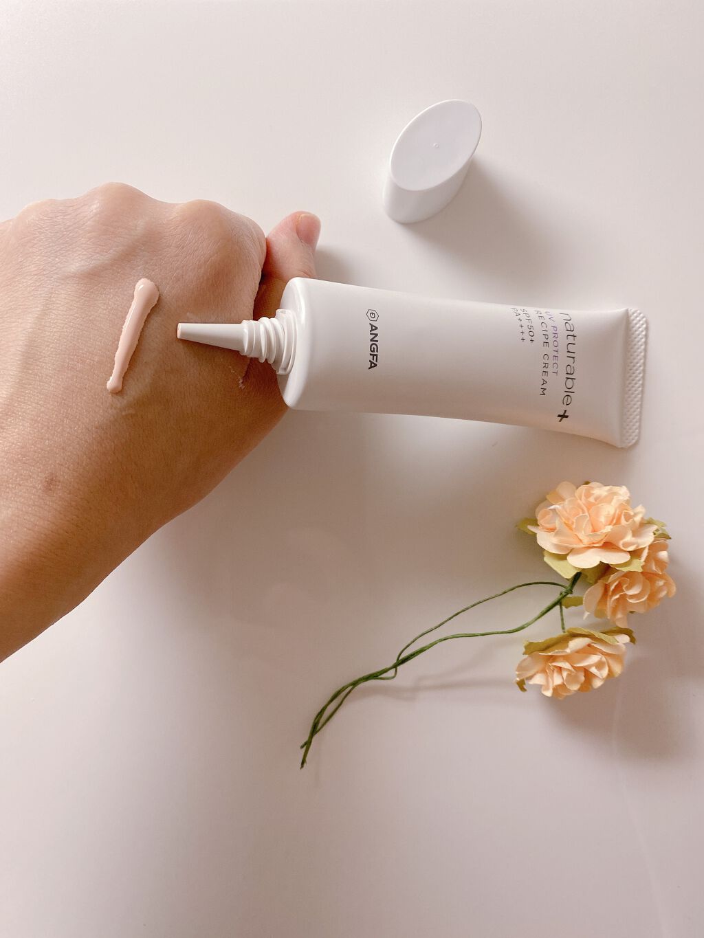 ナチュラブルプラス レシピクリーム UVプロテクト/ナチュラブルプラス/日焼け止めクリームを使ったクチコミ（2枚目）