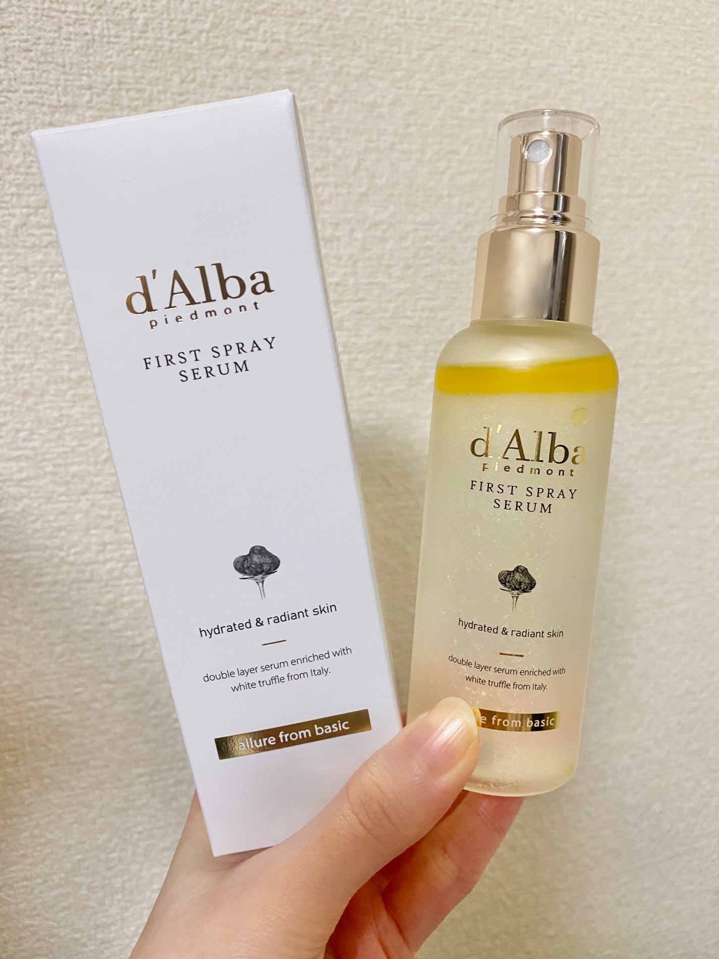 ダルバ ホワイトトリュフファーストスプレーセラム/ダルバ/ミスト状化粧水を使ったクチコミ(1枚目)