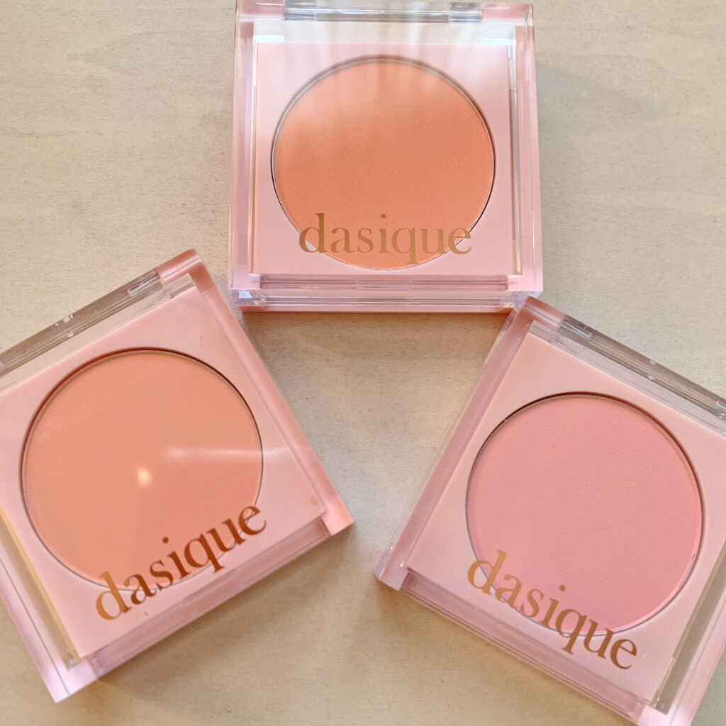 パステルブラッシャー 02 コーラルヘイズ/dasique/パウダーチークを使ったクチコミ（1枚目）