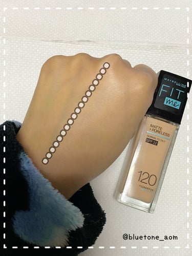 フィットミー リキッドファンデーション R 120/MAYBELLINE NEW YORK/リキッドファンデーションを使ったクチコミ（3枚目）