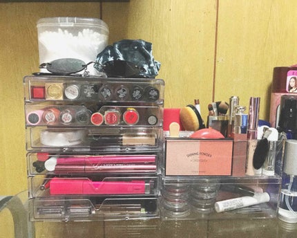 3段式クリアーケース/DAISO/その他化粧小物を使ったクチコミ(2枚目)