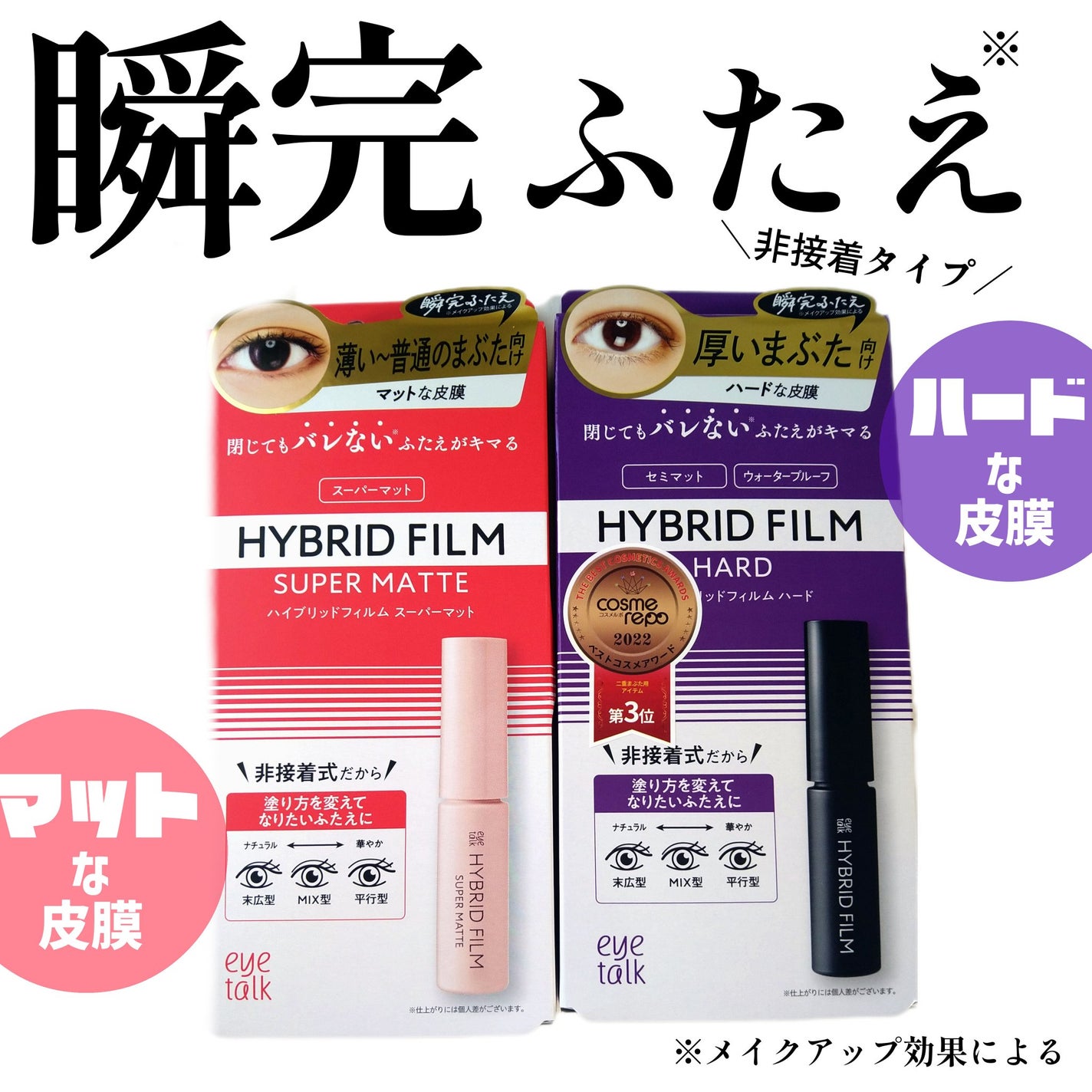 ハイブリッドフィルム/アイトーク/二重まぶた用アイテムを使ったクチコミ(1枚目)