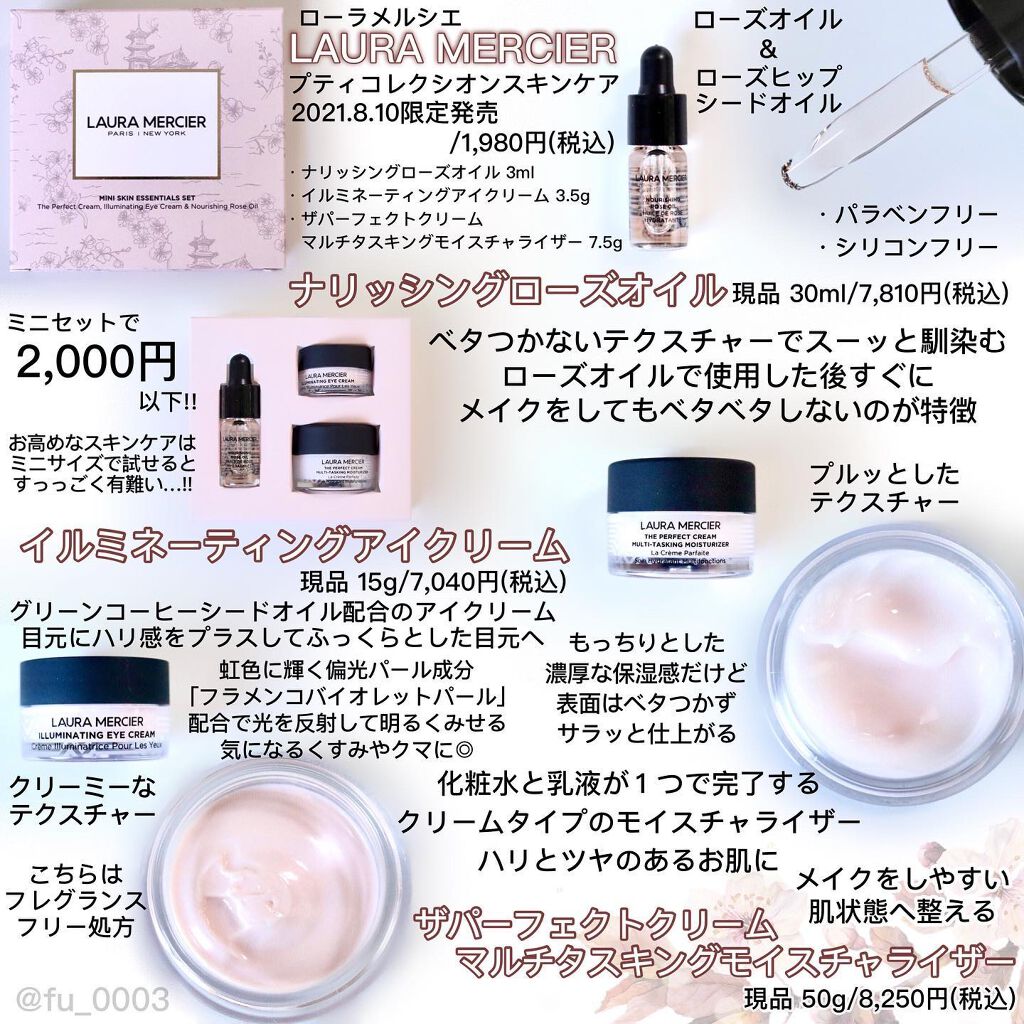 プティ コレクシオン スキンケア ナリッシング ローズオイル/ローラ メルシエ/スキンケアキットを使ったクチコミ（2枚目）