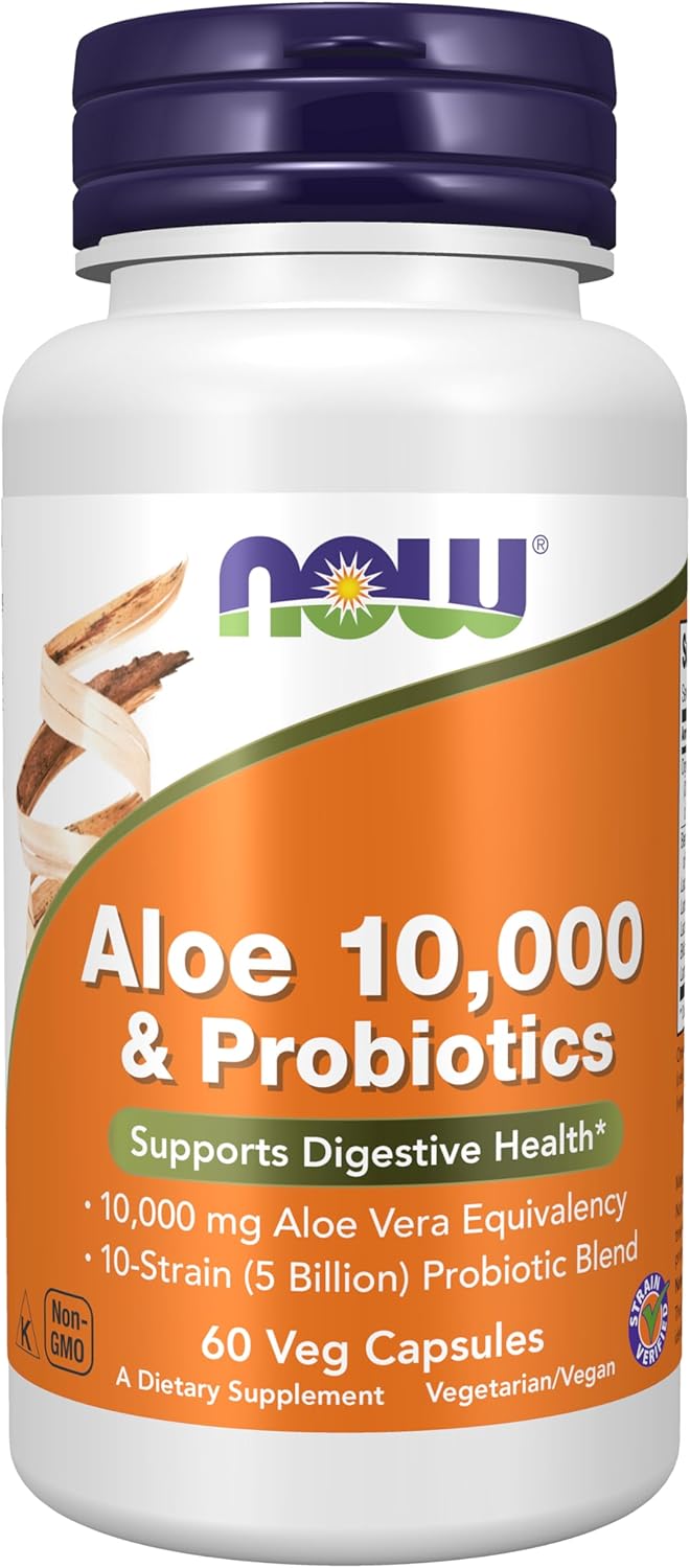 Now Foods Aloe 10,000&Probiotics