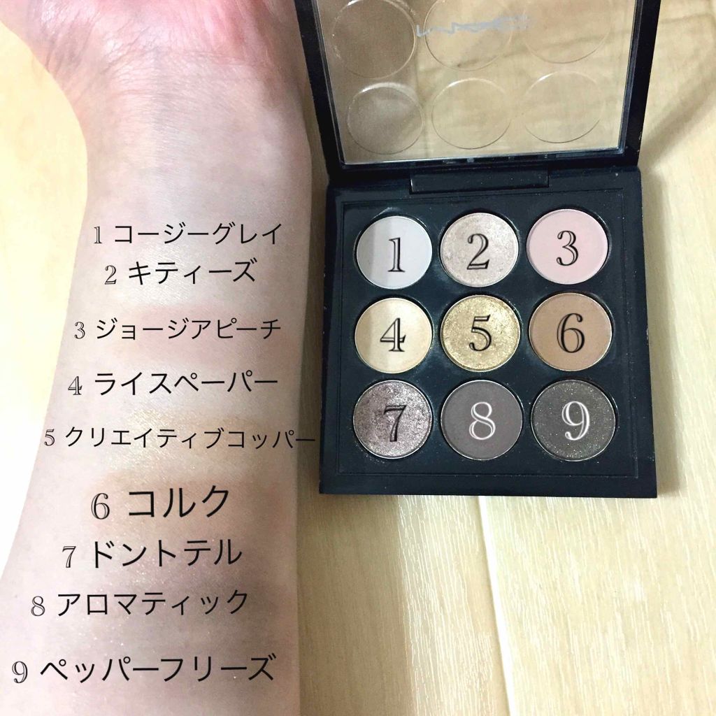 スモール アイシャドウ×9/M・A・C/アイシャドウパレットを使ったクチコミ(3枚目)