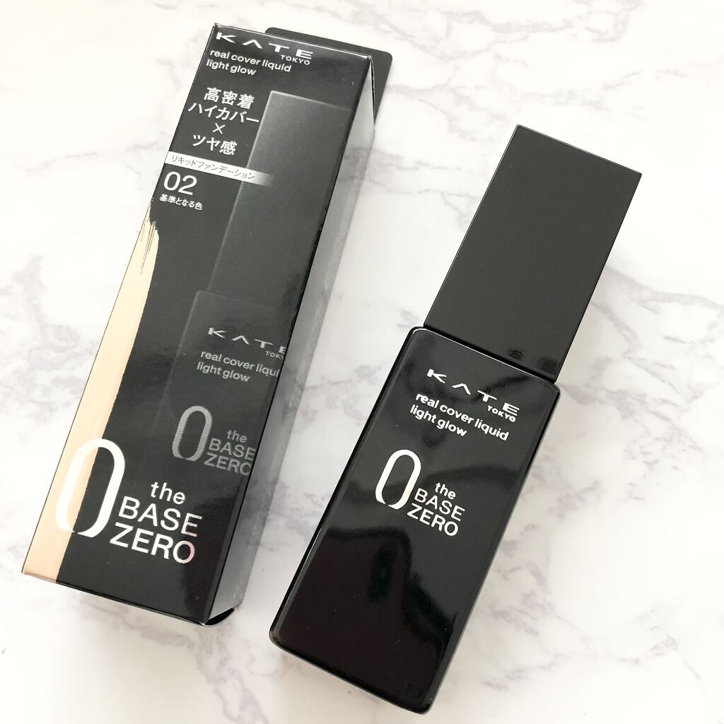 リアルカバーリキッド（ライトグロウ）/KATE/リキッドファンデーションを使ったクチコミ（1枚目）