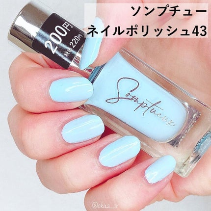 Somptueux(ソンプチュー) ネイルポリッシュ/DAISO/マニキュアを使ったクチコミ(3枚目)