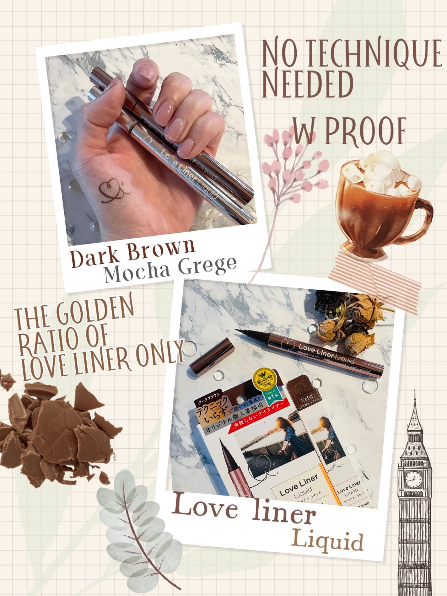 リキッドアイライナーR4/ラブ・ライナー/リキッドアイライナーを使ったクチコミ(1枚目)